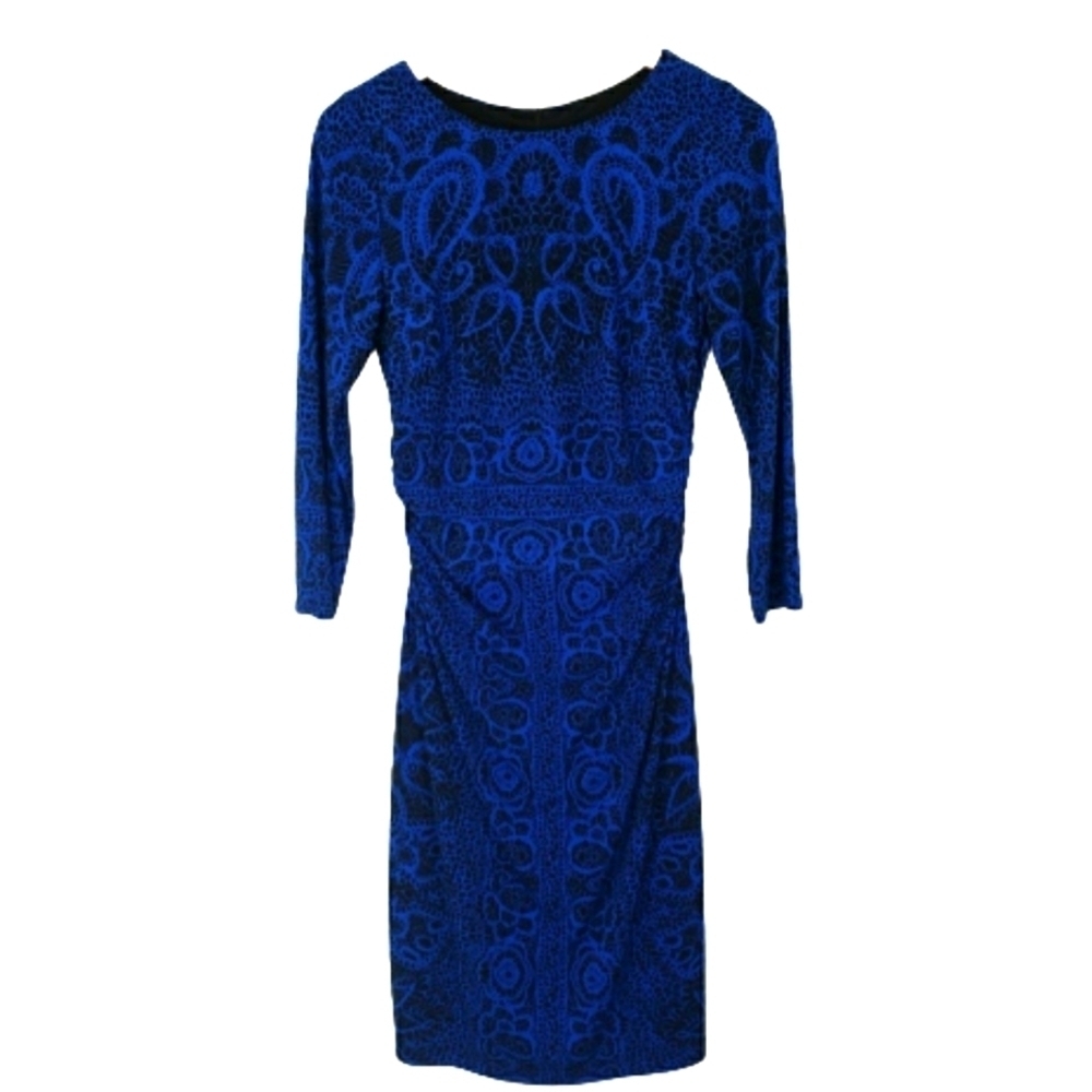 David Meister Paisley midi dress